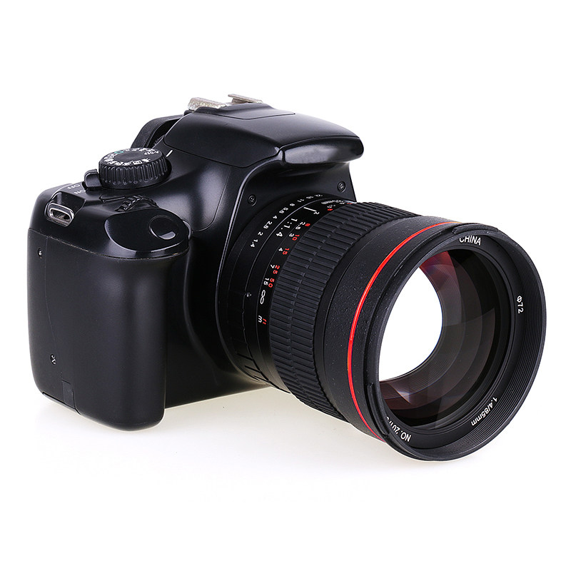 CANON 및 NIKON SLR 렌즈에 적합한 JIARUI 85MM F1.4 대구경 풀 프레임 인물 고정 초점 렌즈