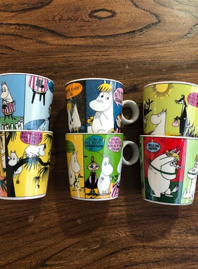 姆明杯 moomin 亚美 姆明餐厅咖啡杯 甜品杯儿童迷你杯稀缺款孤品