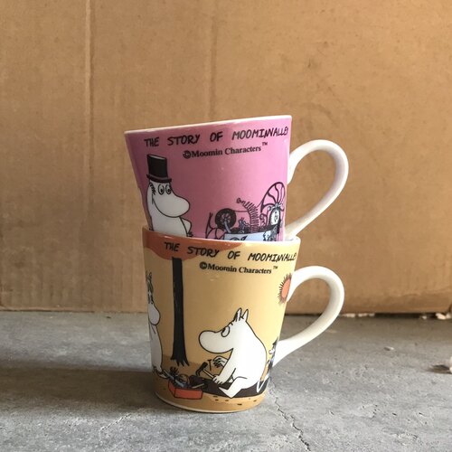 芬兰姆明杯浓缩咖啡杯卡通陶瓷水杯moomin迷你杯甜品杯亚美马克杯