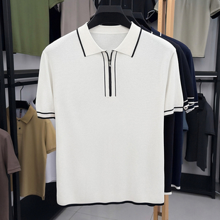 新款 简约百搭舒适亲肤透气面料夏季 翻领POLO衫 依立腾男士