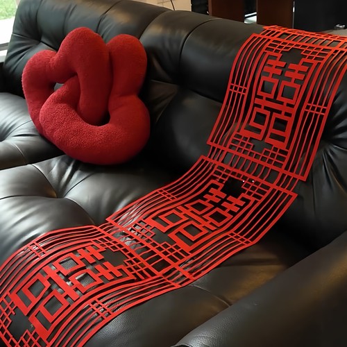 结婚客厅布置简单大气沙发抱枕