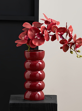 结婚房布置摆件陶瓷仿真花瓶桌摆