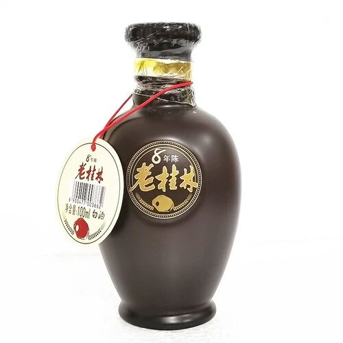 广西桂林特产45度8年陈老桂林三花酒100ml瓶米香型白酒小酒版收藏