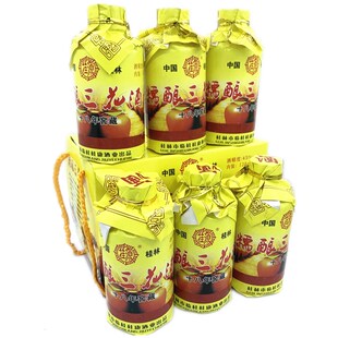 广西桂林特产老桂林三宝糯酿三花酒45度125mlx6瓶十八年窖藏酒