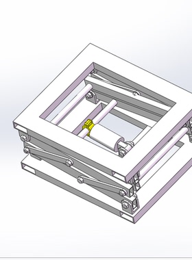 46.液压升降机构solidworks2020模型带约束和运动仿真参数