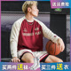 插肩袖 篮球长袖 投篮服加厚秋季 bkcxzice美式 拼接运动长袖 T恤卫衣