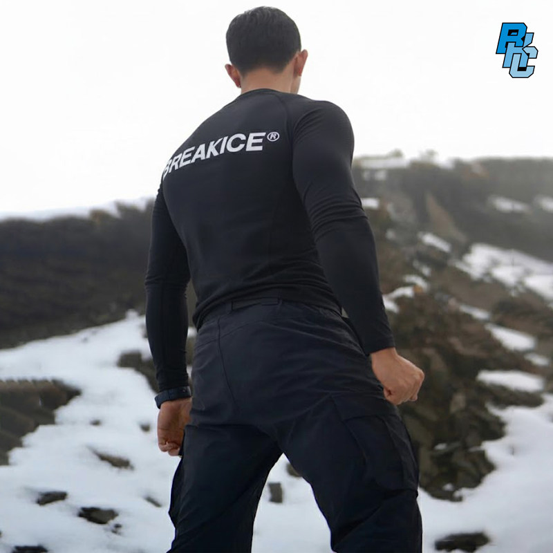 BKCXZICE破冰LU家鲨鱼纹无缝运动健身衣跑步训练速干紧身长袖T恤,运动服/休闲服装,健身衣,淘宝优惠券,粉丝福利购,淘宝优惠卷