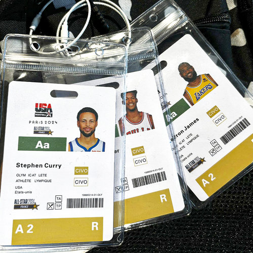 篮球球星卡片书包挂件