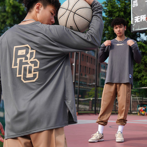 Breakice美式篮球长袖投篮服宽松