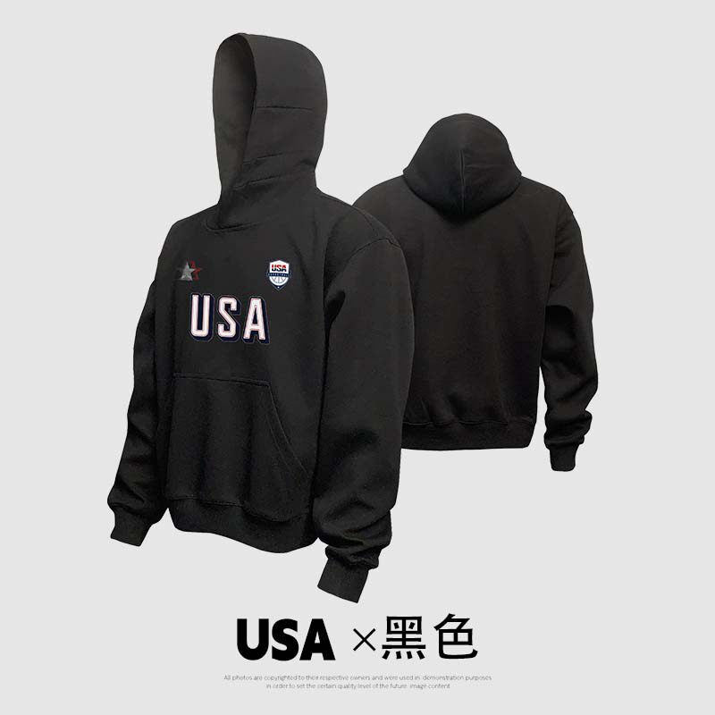 thumbnail for Usa American Dream Team Durant James Curry Sports Casual Sweatshirt Men's American Basketball Jacket Hoodie