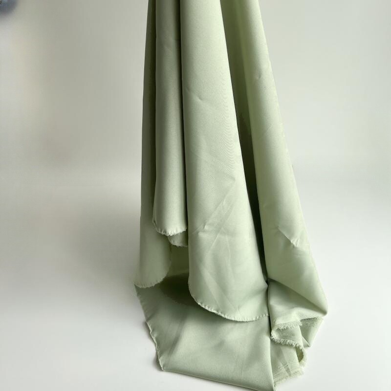 豆绿色牛油果绿微弹力布柔软婚庆布置婚纱礼服裙子里衬内衬面料
