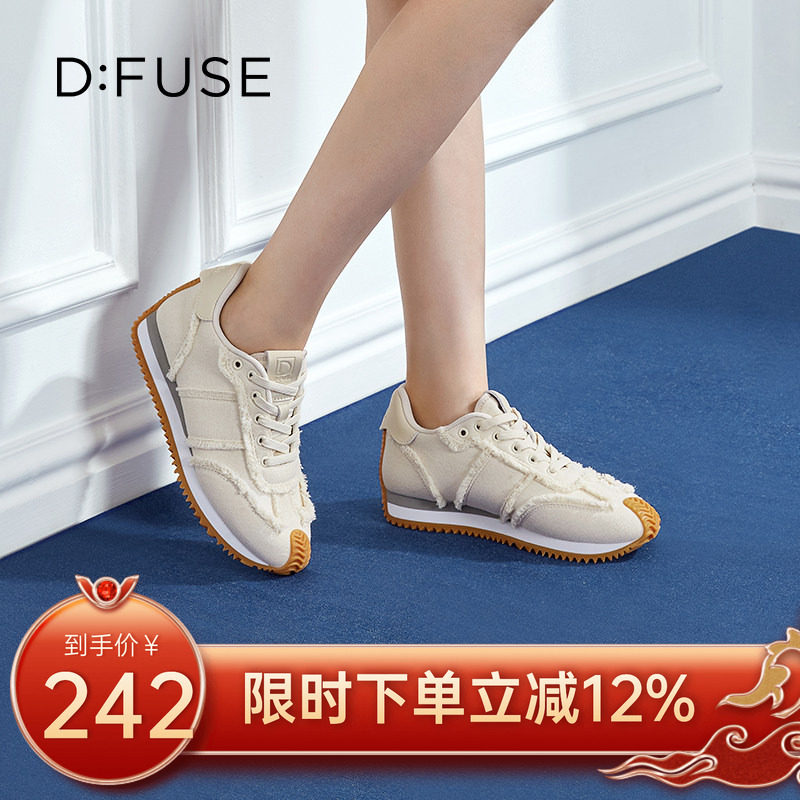 Dfuse迪芙斯2024秋季新款休闲牛仔阿甘鞋德训鞋运动鞋DF41112011