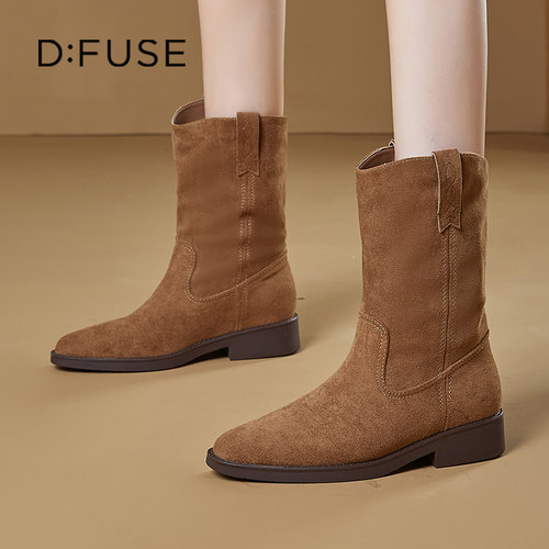 迪芙斯美拉德时装靴女新款