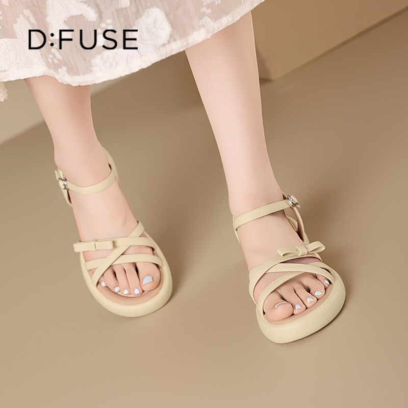 Dfuse粗跟女士凉鞋外穿时尚百搭