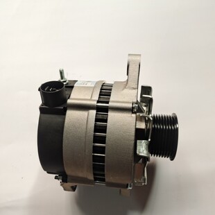 适用于玉柴发电机JFZ2902T19原厂配件28V70A侧面圆插直脚8PK轮