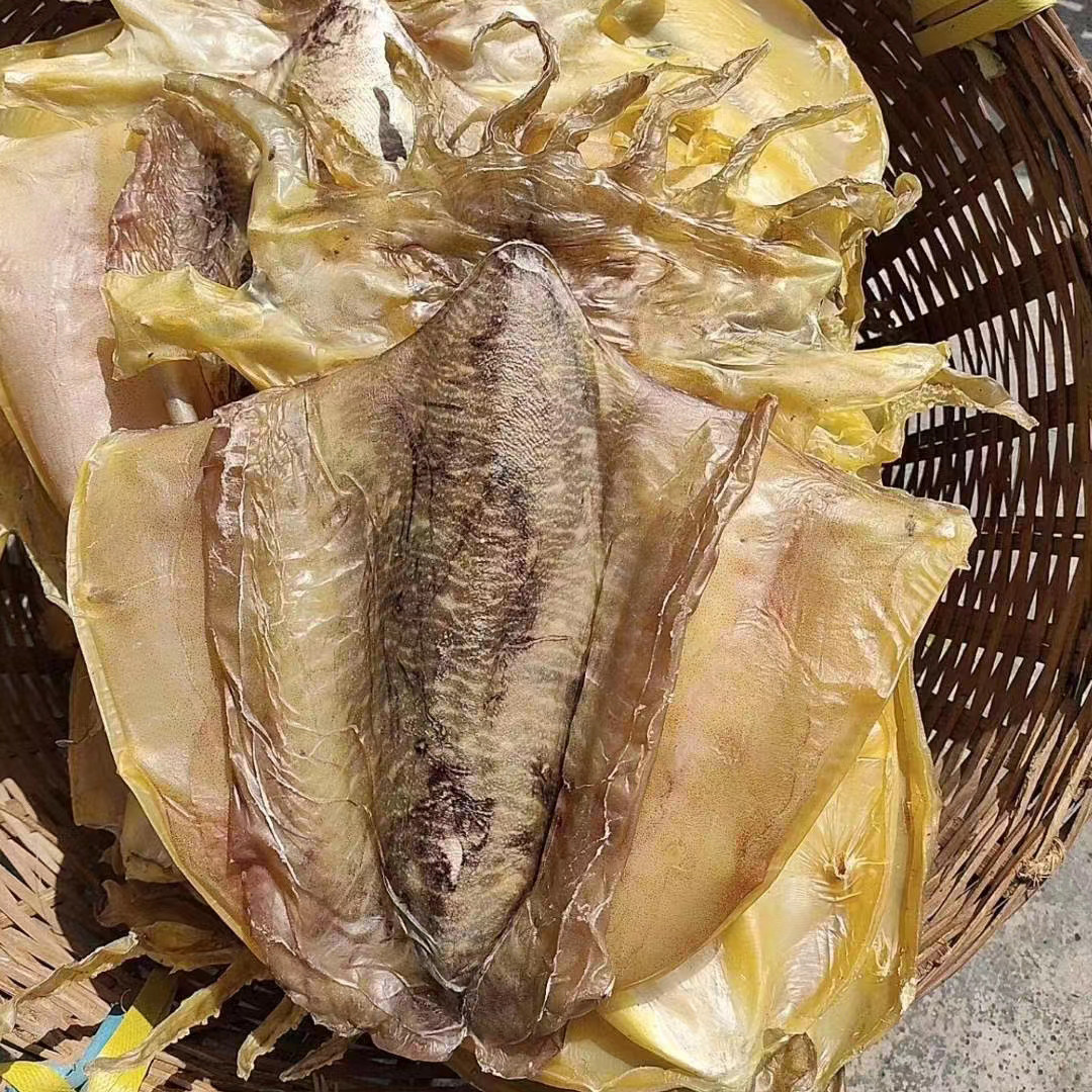 海南本港海鲜干货自淡晒墨鱼干乌鱼干海兔子木鱼月子煲汤目鱼包邮