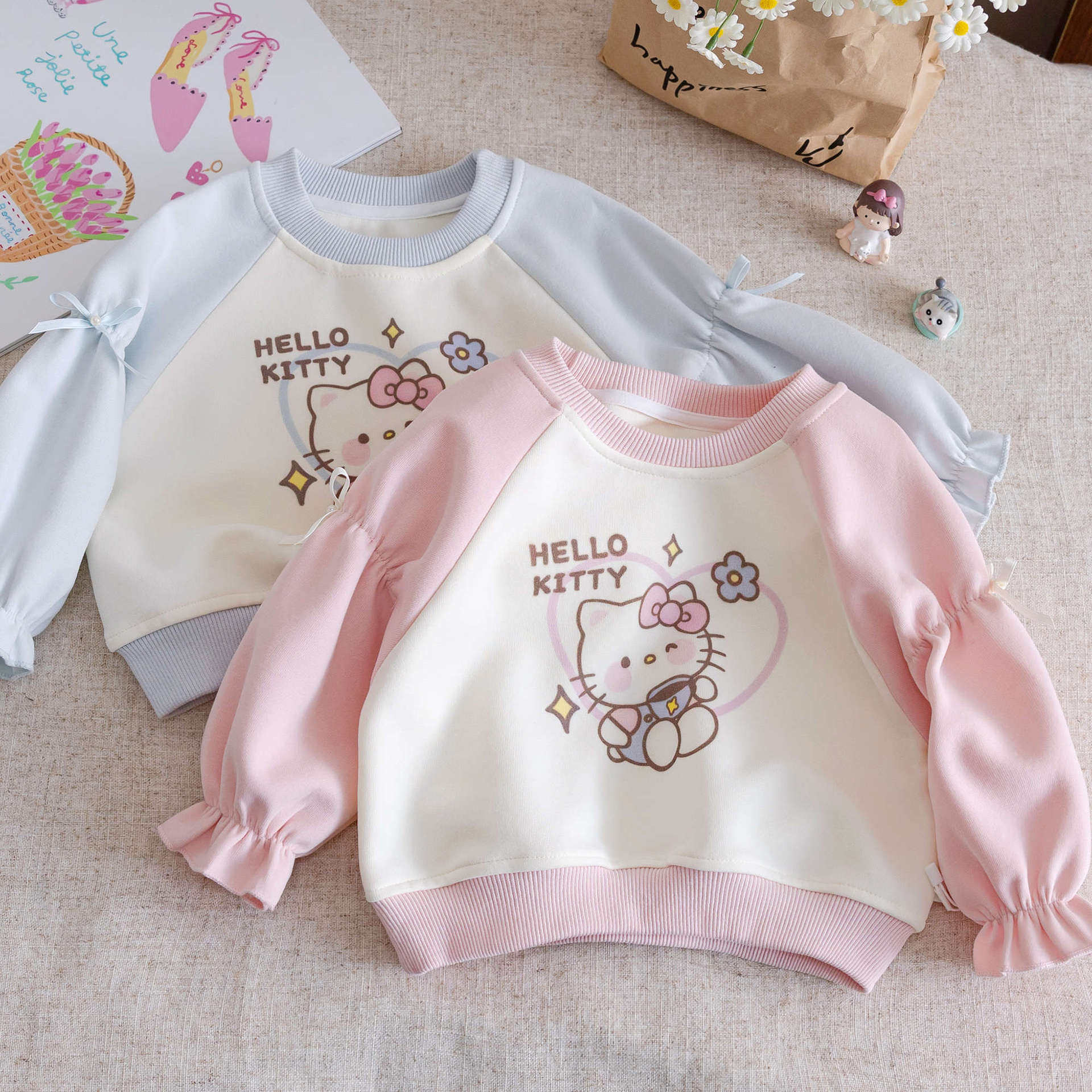 女童卫衣2025春秋新款打底衫儿童小女孩长袖纯棉秋季上衣薄款衣服