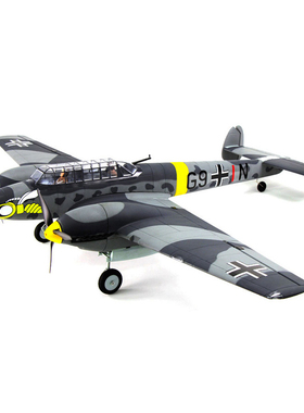 迪乐美Dynam BF110梅塞施米特翼展1.5米双发像真遥控固定翼航模4S