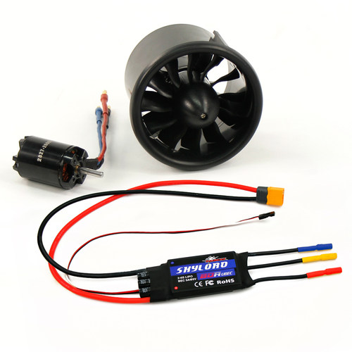 顶翔Detrum70mm12叶涵道动力组