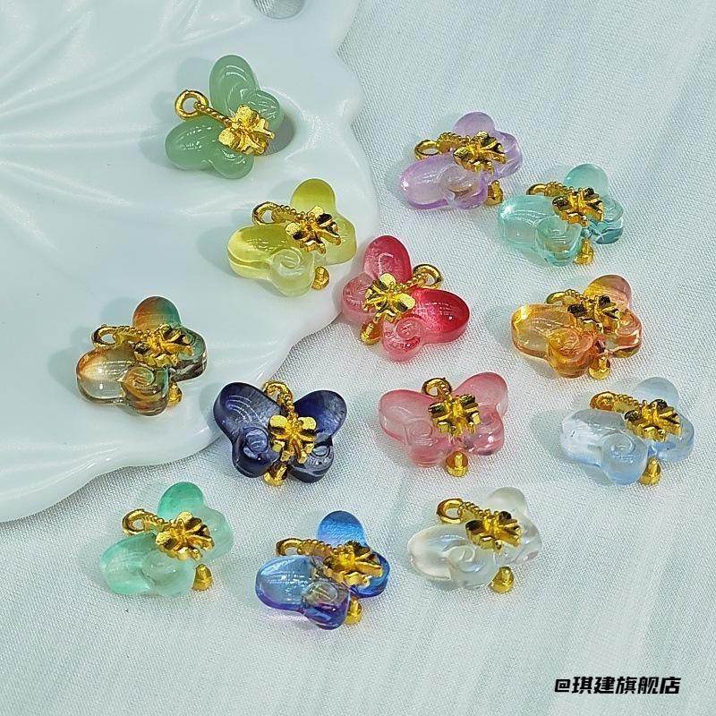 国风金属装饰扣DIY材料包圆珠绿色系挂件国风珠光珠子女童吊坠,饰品/流行首饰/时尚饰品新,其他DIY饰品配件,淘宝优惠券,粉丝福利购,淘宝优惠卷