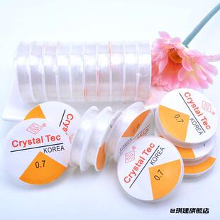 透明扁丝线绳弹力线星月菩提珠子松紧文玩水晶松紧线弹力绳串珠线