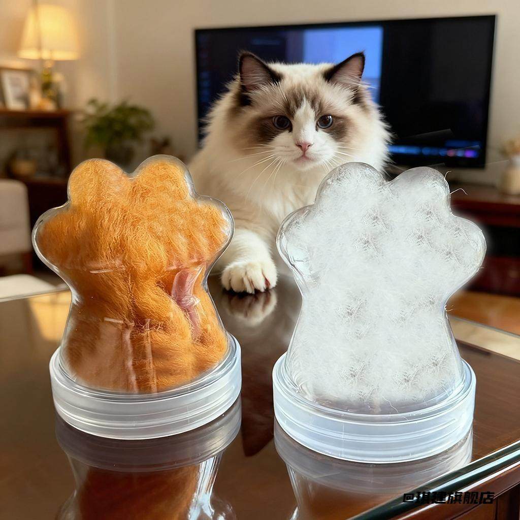 猫咪猫毛收纳盒兔子创意毛发收集器摆件纪念储存罐宠物狗狗猫爪,收纳整理,手办收纳盒,淘宝优惠券,粉丝福利购,淘宝优惠卷