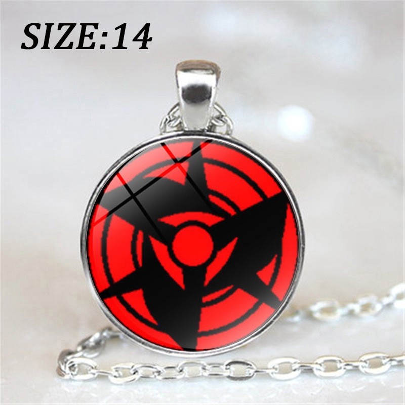 火影忍者写轮眼玻璃钥匙扣挂件 万花筒 佐助 月之眼 宇智波钥匙圈