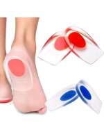 Thin heel cup insoles, GEL insoles, silicone heel pads for men and women, silicone soft heel pads thumbnail 6