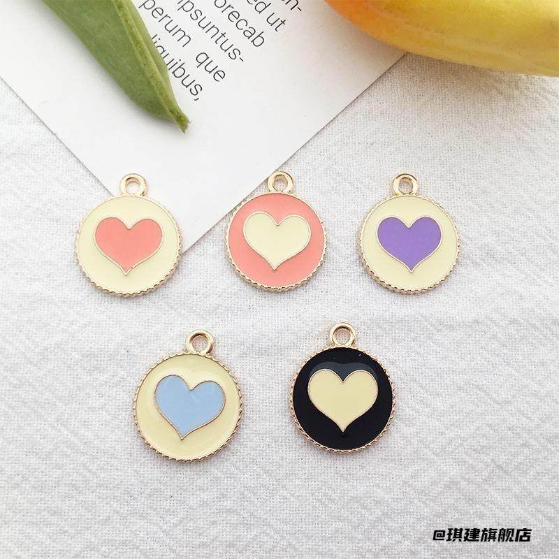 吊坠件创意手工发饰桃心配饰甜美饰品奶茶百搭耳饰耳夹立体小吊坠,珠宝/钻石/翡翠,耳饰,淘宝优惠券,粉丝福利购,淘宝优惠卷