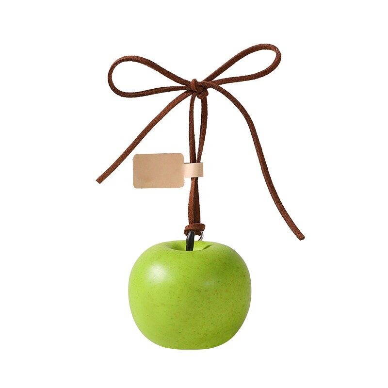女吊坠蝴蝶结包挂设计感独特圣诞节礼物仿真苹果项链挂件仿真