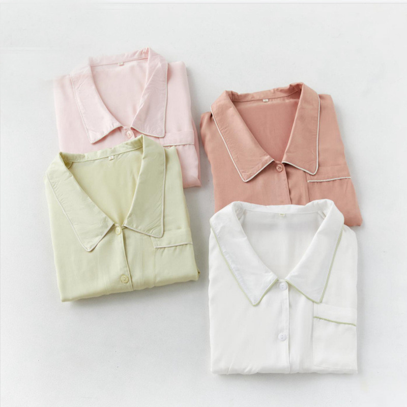 棉绸长袖春秋女大码开衫孕妇睡裙