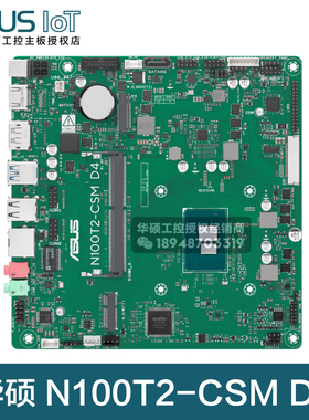 【B站-伟哥聊板-粉丝专享】华硕N100T2-CSM D4主板 超薄ITX低功耗