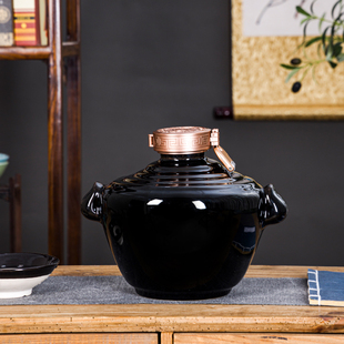 陶瓷酒坛子3/5斤装白酒瓶空酒瓶景德镇家用密封酒坛酒罐存酒酒具