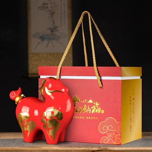 景德镇陶瓷酒坛子3斤装白酒瓶家用密封窖藏酒壶创意酒瓶空瓶酒罐