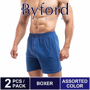 阿罗裤 居家 Byford百富纯棉宽松四角裤 2条装