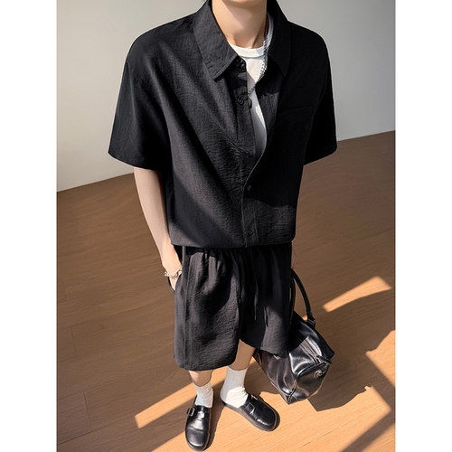 模特图~夏季薄款莱赛尔中袖衬衫套装 TZ809/P98