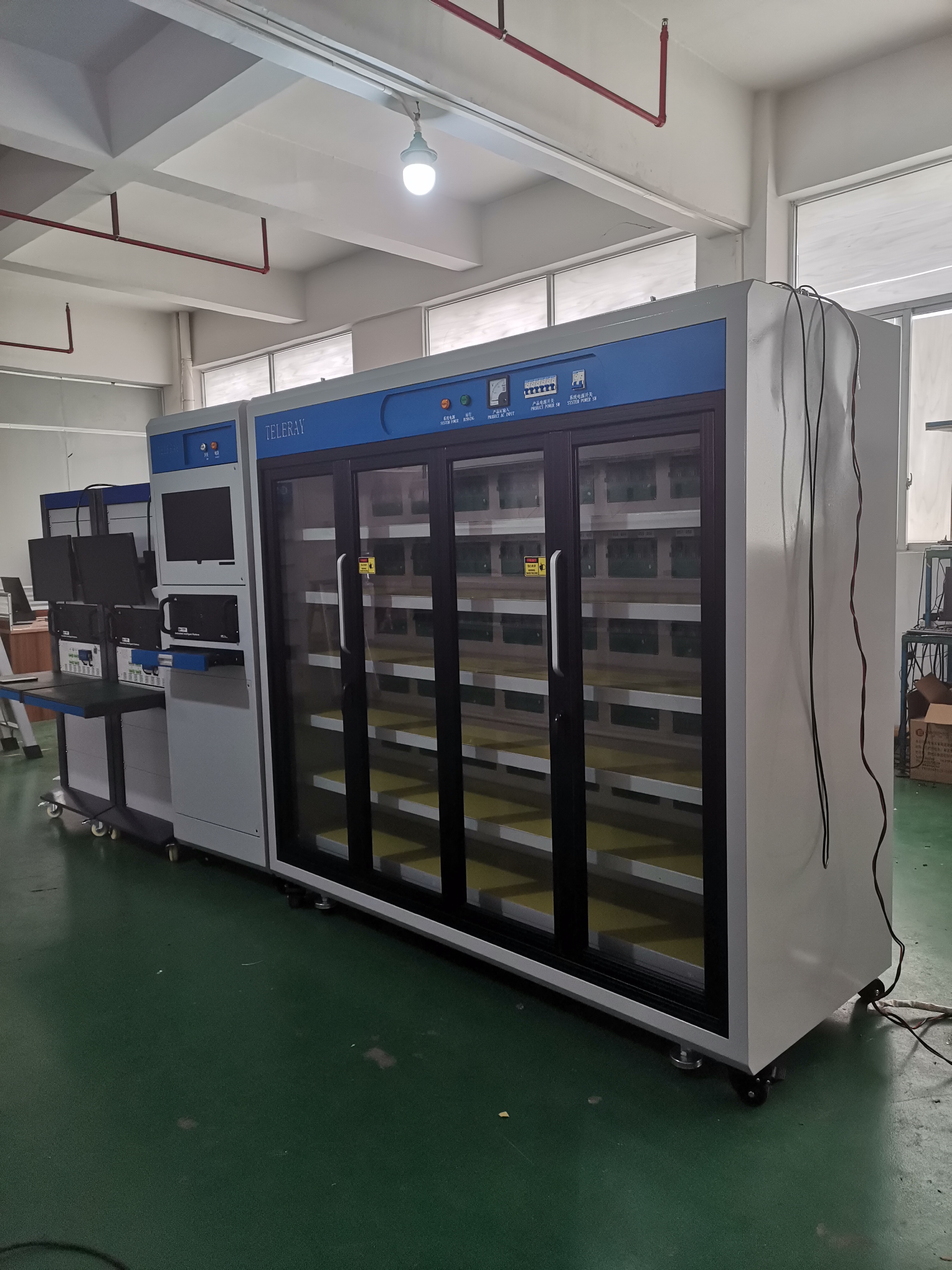 工厂直供移动电源老化柜，65W非标定制移动电源老化车