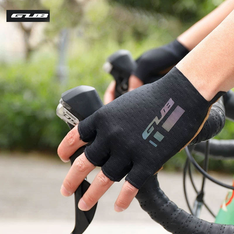 GUB自行车骑行手套全指男防滑减震夏季山地车公路车短指女半指