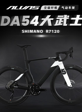 ALVAS爱瓦士DA54大武士R7120全碳纤维男女通用24速公路休闲自行车