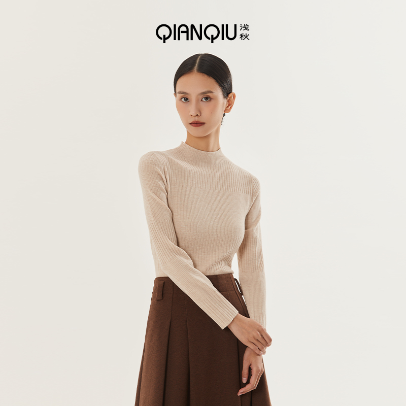 2022秋冬季新款半高领打底衫