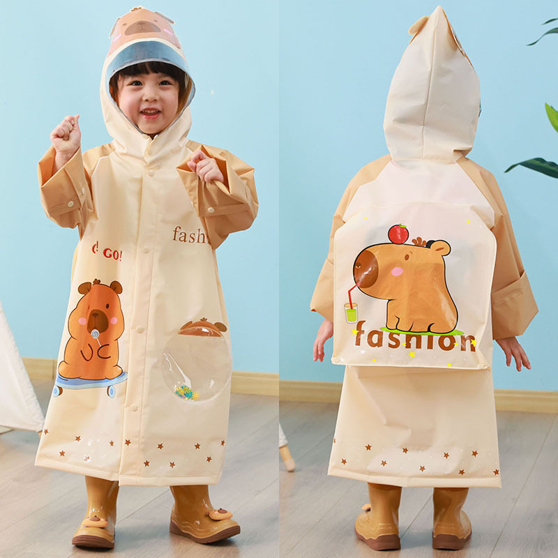 儿童雨衣雨靴套装男童2025新款宝宝幼儿园小学生上学专用女孩雨鞋
