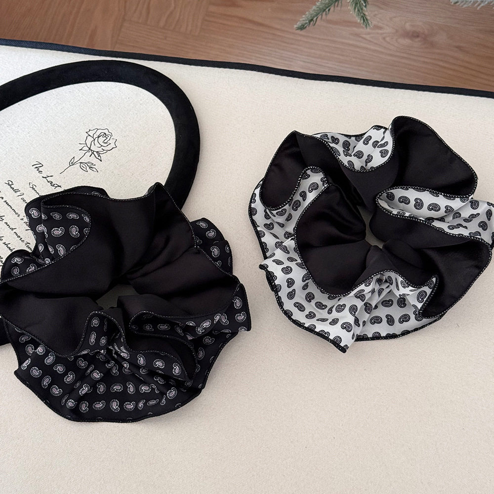 复古双层锁边碎花大肠发圈韩版百搭发绳扎头发头花洋气时尚头绳女,饰品/流行首饰/时尚饰品新,发饰,淘宝优惠券,粉丝福利购,淘宝优惠卷