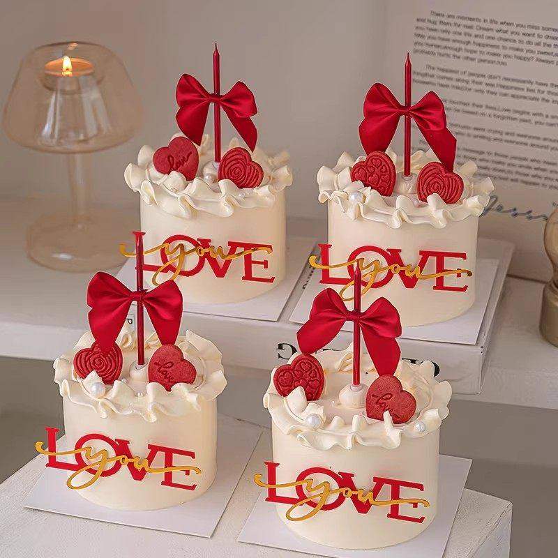 2.14情人节蛋糕装饰loveyou红色蝴蝶结插件情侣表白节日烘焙装扮,节庆用品/礼品,蛋糕/烘焙装饰用品,淘宝优惠券,粉丝福利购,淘宝优惠卷