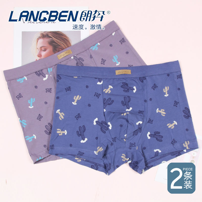 组合新版男士莫代尔全棉内裤柔软