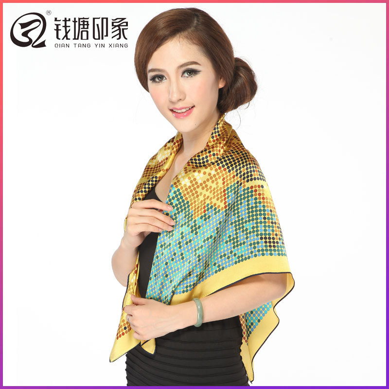 真丝丝巾桑蚕丝素绉缎大方巾
