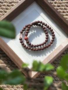 息肌丸拼大漆珠子6mm天然合香珠中式药香手串非遗手工自制手链