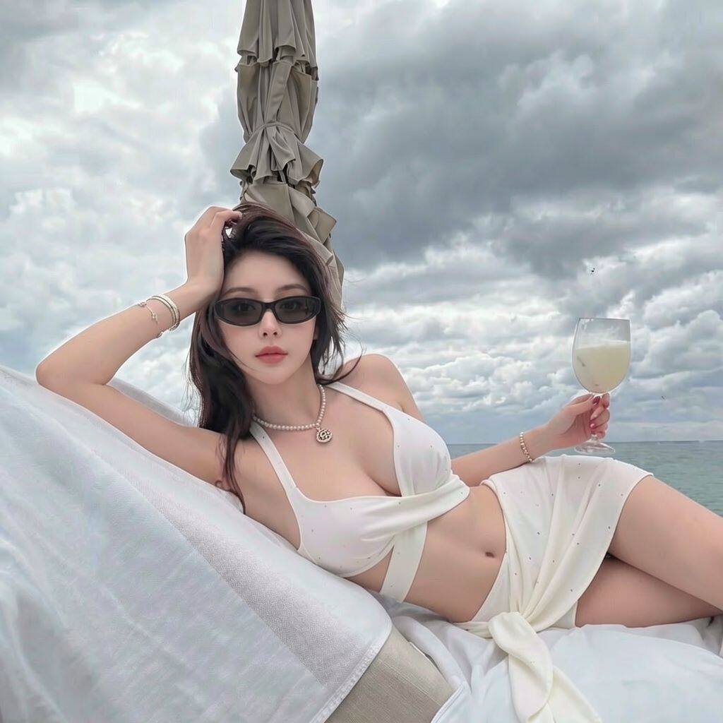 2025新款泳衣女小胸聚拢比基尼温泉高级感三件套渡假绝美白色性感