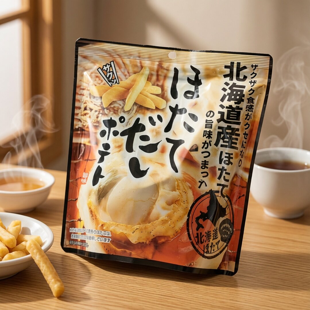 日式北海道扇贝土豆薯条袋装休闲零食酥脆炸薯条即食小食品袋装