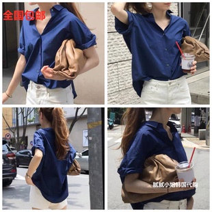 新品 纯色衬衫 韩国东大门代购 a时尚 041616 bas 2026夏季