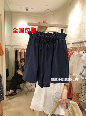 宝宝韩国东大门flower绑带休闲短裤71623